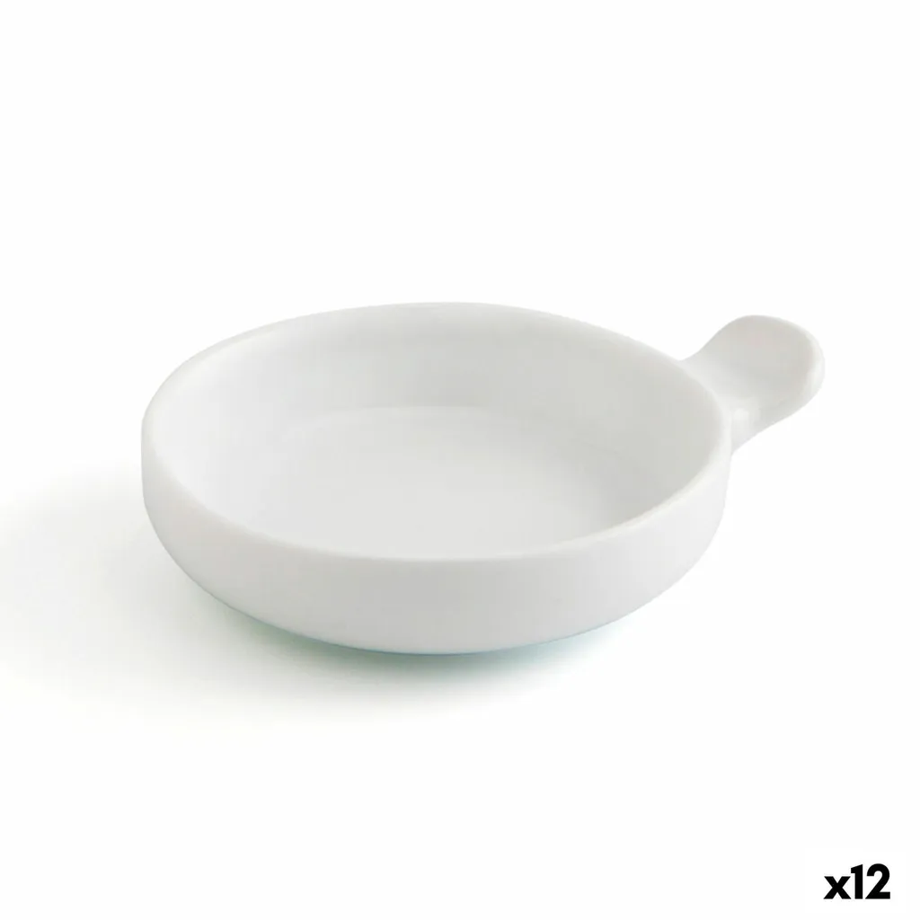 Vassoio per aperitivi Quid Gastro Fun Ceramica Bianco (12 Unità)